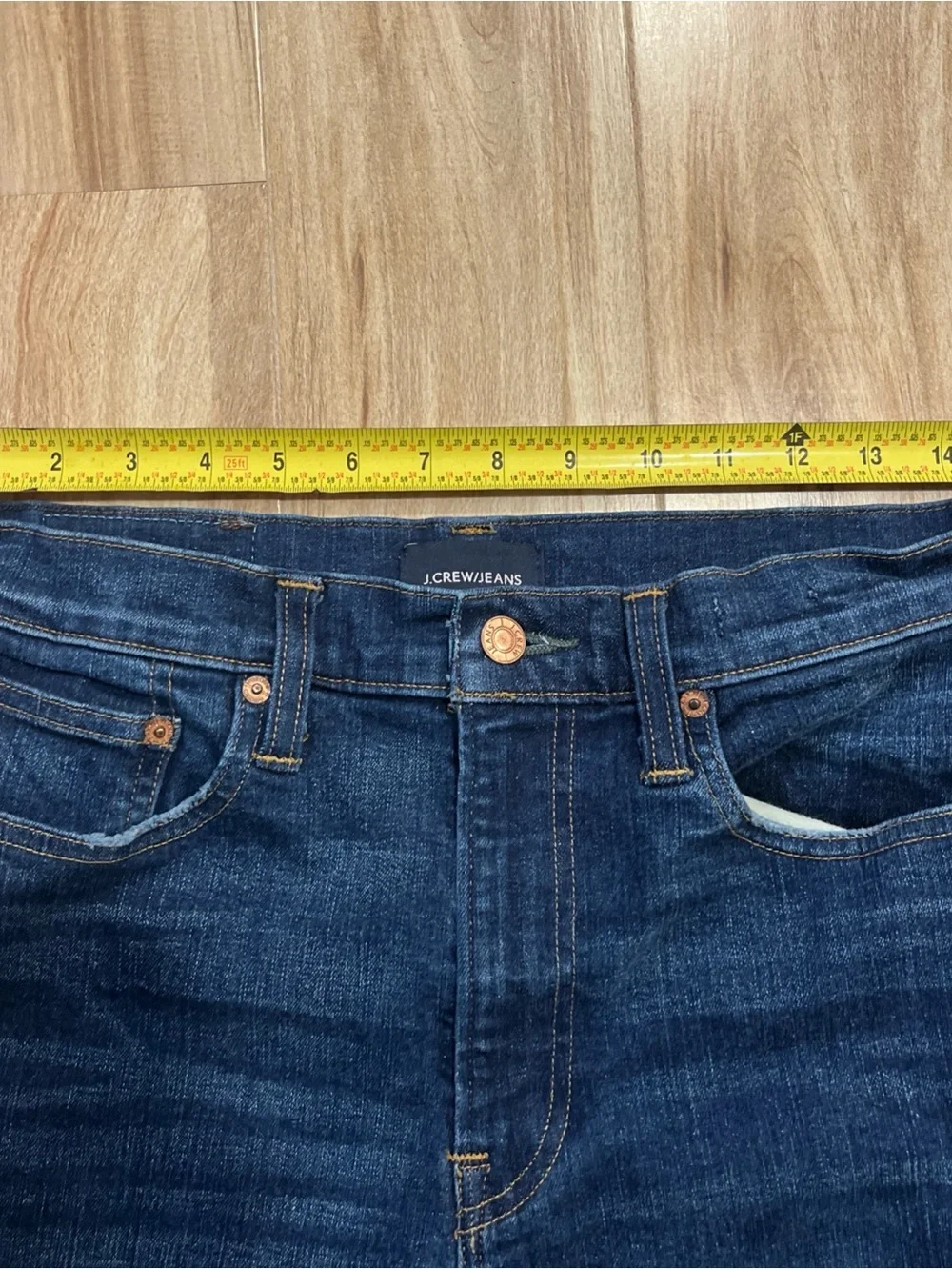 J. Crew Slim Men's Dark Indigo Distressed Jeans